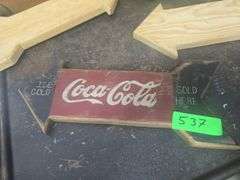 Coca Cola Arrow Decoration and 3 Crafting Blanks