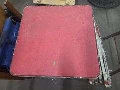 Children's Folding Table, 4 Chairs, And Folding Chair