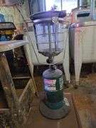 Coleman Lantern, Stool, Coleman Cooler