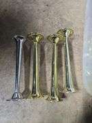 Tote of Artificial Flowers, Decorative Candle Holders