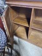 Wood Bar and Four Barstools