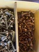 2 Metal Boxes (1 of Brass Bolts, 1 is Empty)