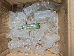 Box of Decorative Glass Bottles