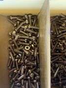 2 Metal Boxes (1 of Brass Bolts, 1 is Empty)