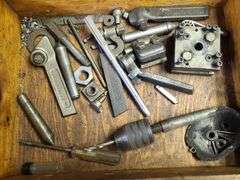 Atlas Lathe, Approx. 4½ft x 4ft x 16in. Includes Six drawers and Contents And Wall Cabinet and Contents, Very Heavy, Bring Help