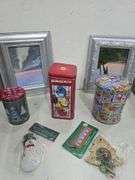 4 Boxes Decor, Tins, Party Lights, Easter Eggs, Watering Can
