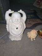 3 Boxes, Picture Frames, Figurines, Table Covers, Cookie Jar, Hot Wheels, Sign,  And Decor