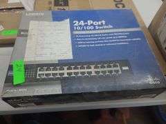 System 10 Audio-Technica And 24-Port 10/100 Switch (5 Bad Ports)