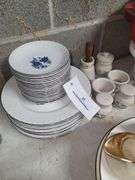 Approximately 36 Pieces Royal Blue Ironstone Enoch Wedgewood