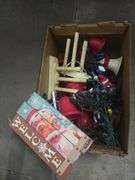 Metal Beatles Signs, Betty Boop, Pepsi, Box of Rug Beaters, Christmas Decor