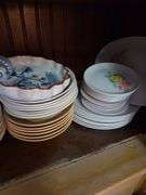 2 Shelves Of Assorted Dishes