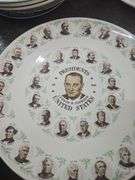 Framed Pictures Of Presidents, Decorative Plates