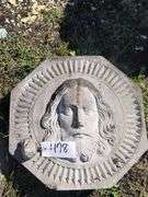 Possible Jesus relief sculpture In Concrete With Base