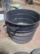 2 Porcelain Pots And 3 Lids