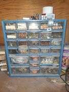 Contents Of Workbench, Sandpaper, Pic A Nut Drawers, Hardware, Rollers, And Brackets (Excluding Grinder And Vise)