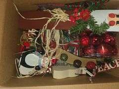 7 Boxes of Christmas Decor