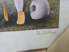 "THE CHALLENGE" by T Richard Nascar Print Dale Earnhardt Terry Labonte Jeff Gordon