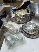 Assorted Silver on Copper and Plated Dunner Service Pieces, 11pcs