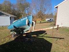 1975 Nordic 16ft Sailboat, with 2HP Johnson Motor, Sails, Ladder and Trailer