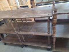 3 Wooden Shelving Units