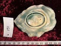 Etruscan Majolica Leaf-Shaped Bowl