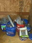 Containers of Nails, Screws, Assorted Hardware