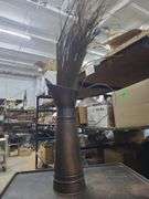 Decorative Metal Pitcher And Grass