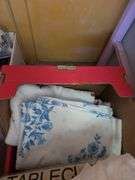 Box Of Vintage Tablecloths