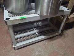 2 Plastic Shelving Units (Contents Not Included)