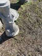 Possible Jesus relief sculpture In Concrete With Base
