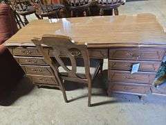 Desk and Chair (Approx. 30" H x 56" W x 23" D)