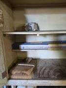 Antique Bakers Cabinet & Contents W/ Porcelain Top Approx 40" x 25" x 79" Tall