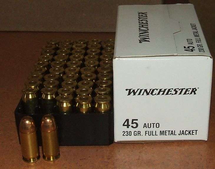 150 Rounds Factory .45 Auto 230 gr FMJ