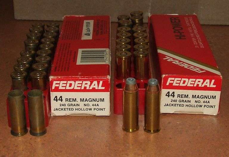 8 Rounds Federal 44 Remington Magnum & 32 Brass