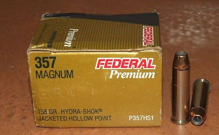 20 Rounds Federal .357 Magnum  158 gr Hydra-Shok