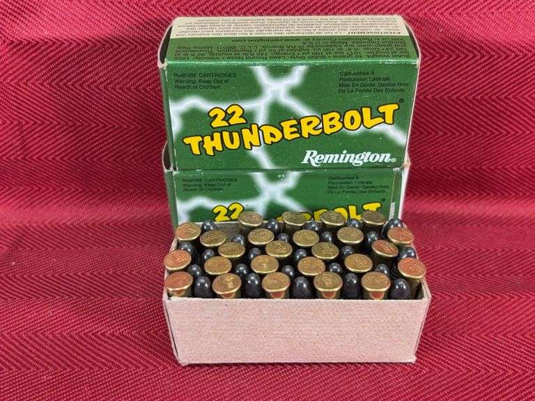 2-50 RD Boxes Remington Thunderbolt 22 LR-40 gr- LRN