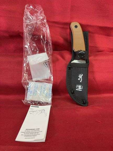 Browning RMEF Skinning Knife Model 0519R w/Sheath