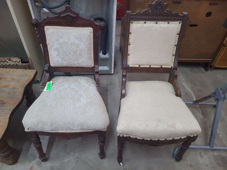 2 Vintage Upholstered Chairs