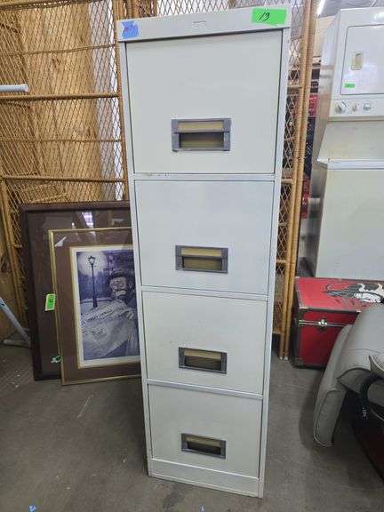 4 Drawer Filing Cabinet (52" H x 28" D)