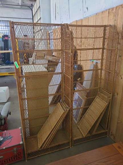 2 Wicker Shelving Units