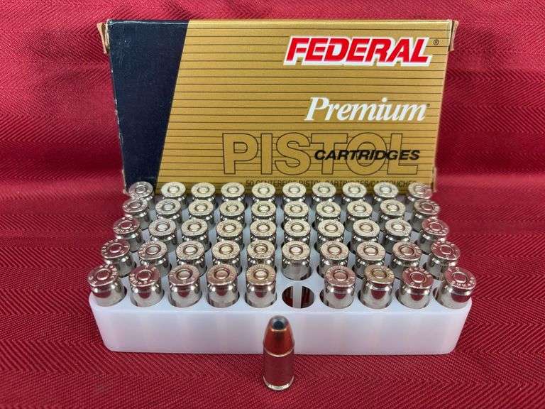 50 RD Box Federal Premium LE 9mm (+P+)-124 gr-Hydra-Shok JHP