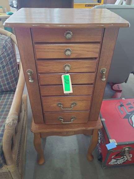 Wooden Jewelry Armoire