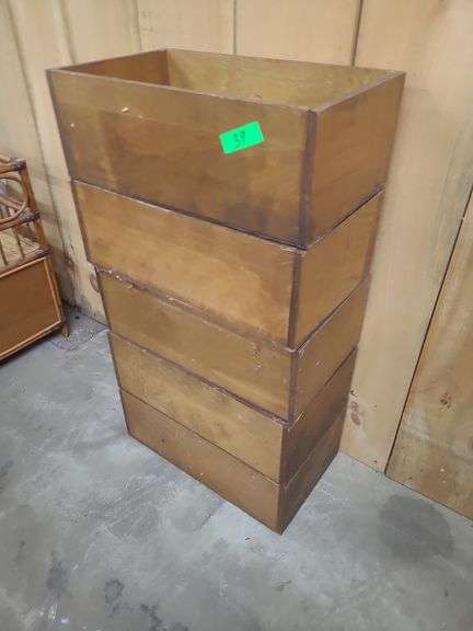 5 Wooden Boxes