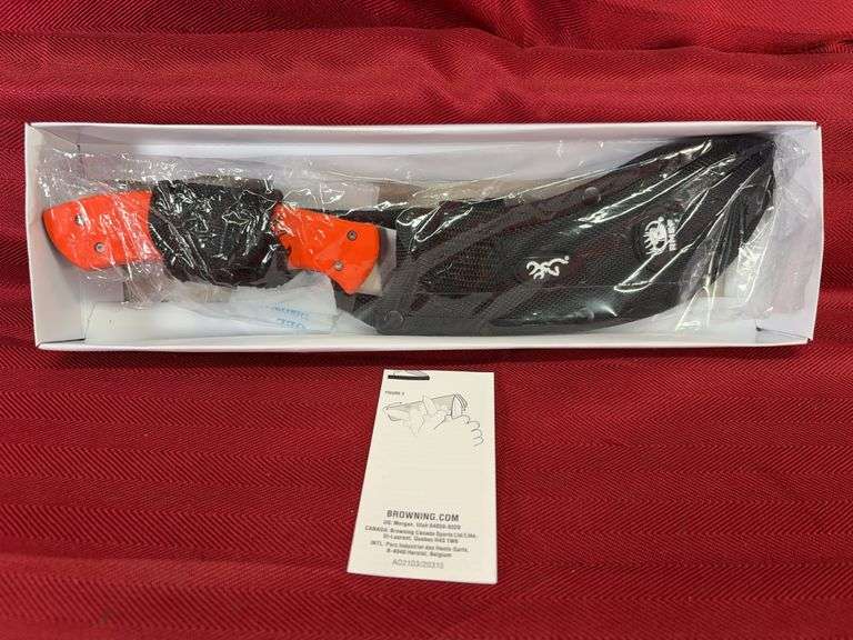 Browning RMEF Skinning Knife Model 0448R w/Sheath