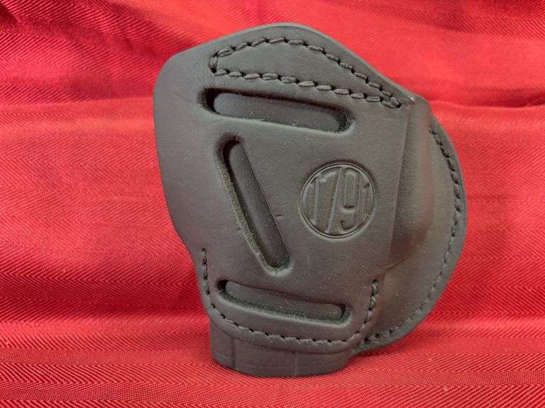 1791 Black Leather OWB Pistol Holster