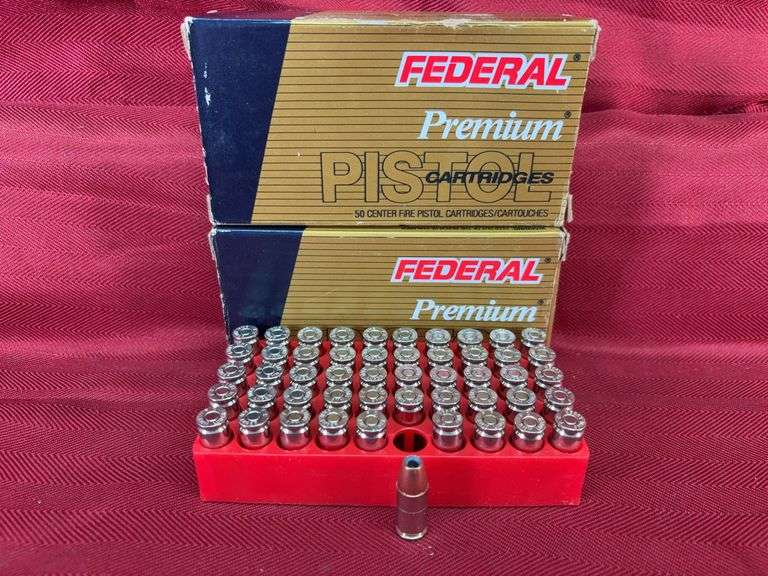 2-50 RD Boxes Federal 9mm-147 gr-Hydra-Shok JHP