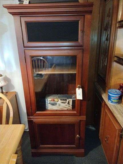 Wooden Cabinet with Contents Approx 28"x66"x22" Matches TV Cabinet & Contents