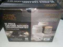 Thyme & Table 10-Piece Ceramic Kitchen Organization Set New - Baer ...