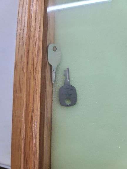 Two Wood Displays, One w/Keys