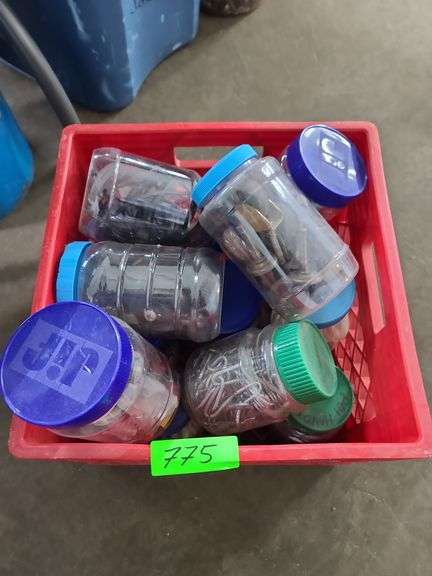 Crate of Fasteners, Pot Handles, Outlets and Casters